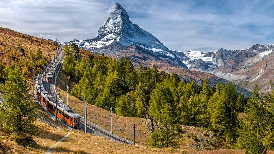 Matterhorn and the Glacier Express